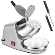 VIVOHOME Electric Ice Crusher Shaver 4 Blades Snow Cone Maker Machine Silver 210lbs/hr with Ice Pick for Home and Commercial Use