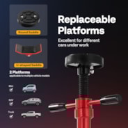 SPECSTAR Moveable Under Hoist Support Stand with Foot Pedal