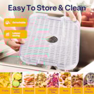 VIVOHOME Electric 5 Trays Food Dehydrator Machine with 72H Digital Timer and Temperature Control Black