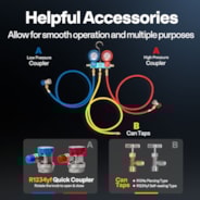 VIVOHOME 1/3 HP 4.5CFM Single Stage A/C Vacuum Pump and AC Manifold Gauge Kit