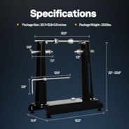 VIVOHOME Motorcycle Wheel Balancer and Truing Stand Black