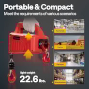 IVOHOME 3-in-1 Electric Hoist Portable Winch with 1540Lbs Loading Capacity