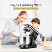 VIVOHOME Stand Mixer 10 Speed 6 Quart Black