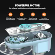 VIVOHOME Countertop Tilt-Head 10 Speed 6 Quart Stand Mixer Blue