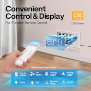 VIVOHOME 4'' x 10'' Opening Register Booster Fan with Adjustable Wind Direction Louver - 11.4" x 5.5" Vent Cover for Room, Floor, Wall - White