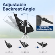 VIVOHOME Hammock Camping Chair, Portable Outdoor Swinging Rocking Chairs for Adults with Adjustable Pillow, Supports 400 lbs, 600D Breathable Mesh