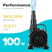 Submersible Water Pump 5300GPH 310W For Koi Pond