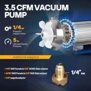 VIVOHOME 3 Gallon Vacuum Chamber And Vacuum Pump Set