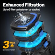 VIVOHOME Replacement Sponge Filter Media Basket for 4-in-1 Pond Filter System Kits, Extra Fountain Filter Tray for Improving Filtration Effect, Pack of 1