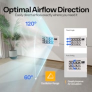 VIVOHOME 4'' x 10'' Opening Register Booster Fan with Adjustable Wind Direction Louver - 11.4" x 5.5" Vent Cover for Room, Floor, Wall - White