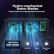 VIVOHOME Quiet Register Booster Fan 4'' x 10'' with Intelligent Thermostat 10-Speed Control, Heating Cooling AC Vent Booster Fan, Smart Register Vent for Room Floor Wall, Gray