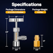 VIVOHOME R134a Self Sealing Can Tap Opener for R134a Refrigerant