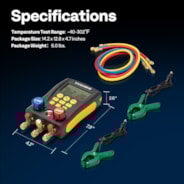 VIVOHOME Refrigeration Digital AC Manifold Gauge Set