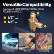 VIVOHOME HVAC Vacuum Pump 1/4HP 3.5CFM for Air Conditioner Servicing Resin Degassing with Oil Bottles