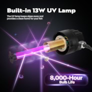 VIVOHOME All-in-One Pond Filter Fountain System Kits, 540 GPH Submersible Water Pump for Ponds up to 1060 Gallons