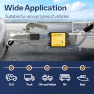 VIVOHOME Trailer Breakaway Kit with Battery and LED Test Indicator