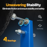 VIVOHOME Motorcycle Wheel Balancer and Truing Stand Blue