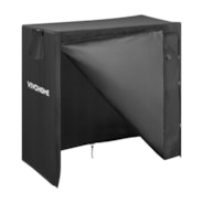 VIVOHOME 3ft Firewood Log Rack Cover, Heavy Duty 600D Oxford Outdoor Weather Resistant Fire Wood Storage Holder Cover with Zipper and Hook Loop Tape