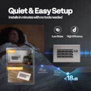 VIVOHOME 6'' x 10'' Opening Register Booster Fan with Adjustable Wind Direction Louver - 11.6" x 7.5" Vent Cover for Room, Floor, Wall - White