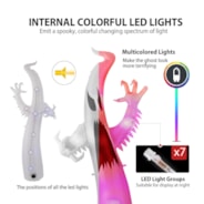 VIVOHOME 9FT Halloween Inflatable Yard Decor, Giant Color Changing Ghost, Outdoor Blow Up with Built-in LED Light for Lawn, Garden, Party