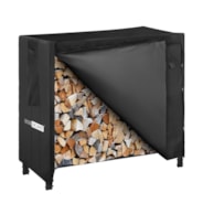 VIVOHOME 4ft Heavy Duty Indoor Outdoor Firewood Storage Log Rack and Cover Combo Set with Zipper