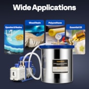 VIVOHOME 5 Gallon Vacuum Chamber And Vacuum Pump Set