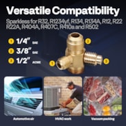 VIVOHOME HVAC Vacuum Pump 1/2HP 5 CFM for Air Conditioner Servicing Resin Degassing with Oil Bottles
