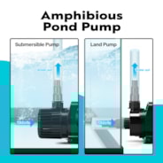 VIVOHOME 120W 2700GPH Submersible Water Pump with 180° Seamless Adjustable Nozzle and Barrier Bag for Koi Pond Waterfall Fountains Fish Tank