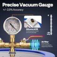 VIVOHOME 3 Gallon Vacuum Chamber And Vacuum Pump Set
