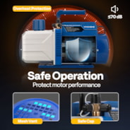 VIVOHOME 1.5HP 14.4CFM 2Stage HVAC Vacuum Pump for R134a R12 R22 R502 R410a Systems