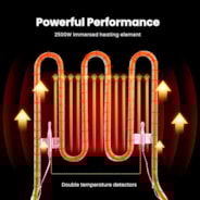 VIVOHOME 2500W 10.6 QT Electric Deep Fryer with 6.3 QT Removable Basket