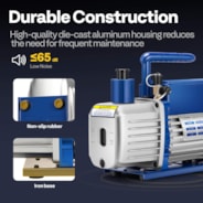 VIVOHOME HVAC Vacuum Pump 1/4HP 3.5CFM for Air Conditioner Servicing Resin Degassing with Oil Bottles