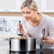 VIVOHOME 10Qt Stainless Steel Fish Fryer Pot with Thermometer and Lid, Deep Fryer with 6.7Qt Basket for Cooking Chicken Wings, Seafood, French Fries