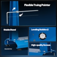 VIVOHOME Motorcycle Wheel Balancer and Truing Stand Blue