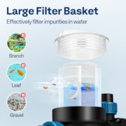 VIVOHOME 2.5 HP Powerful Self Primming 8880 GPH Swimming Pool Pump w/Timer for inground Pool 1.5" & 2.0'' PVC Pipe Fittings 230V Energy Saving w/Strainer Basket