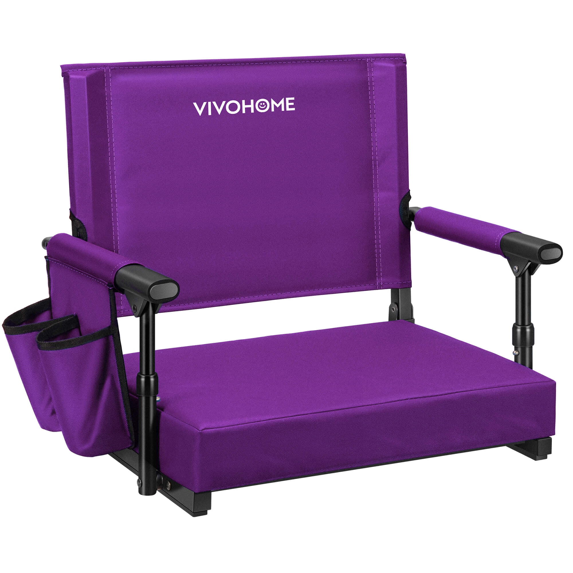 VIVOHOME Stadium Seat with Back Support and Cushion, Portable