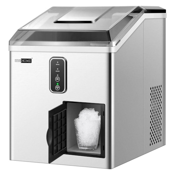 VIVOHOME 2 in 1 Electric Countertop Automatic Ice Maker and Shaver Machine with Self Cleaning Function 33lbs/Day