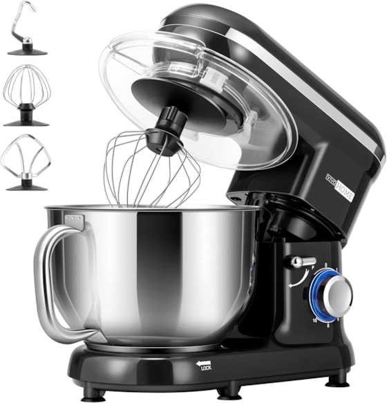VIVOHOME Stand Mixer 10 Speed 6 Quart Black