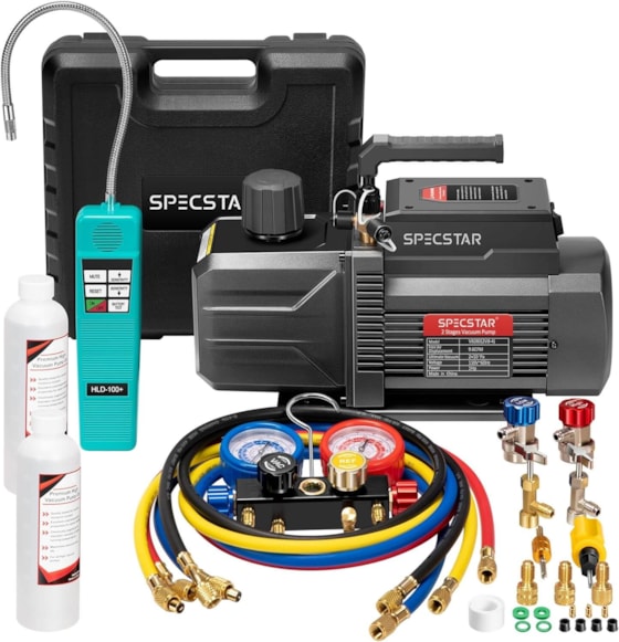 SPECSTAR HVAC Air Vacuum Pump 9.6 CFM Dual-Stage Rotary Vane