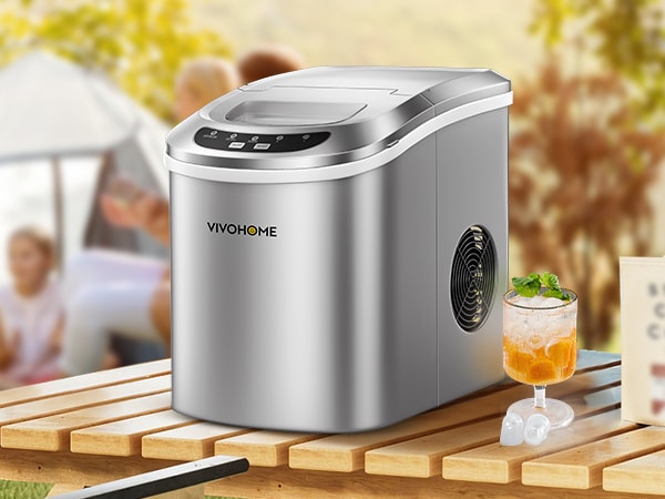 VIVOHOME Electric Portable deals Compact Countertop Automatic Ice Cube Maker Machine w